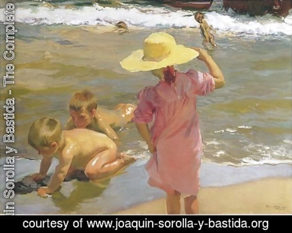 Joaquin Sorolla y Bastida - Ninos a la orilla del mar (Children on the Sea-shore)