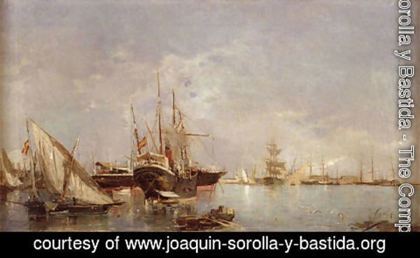 Joaquin Sorolla y Bastida - Puerto de Valencia (Port of Valencia)