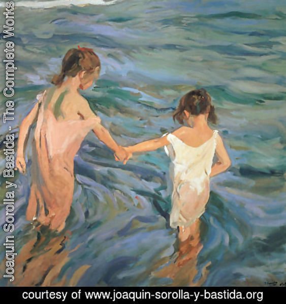 Joaquin Sorolla y Bastida - Children in the Sea, 1909