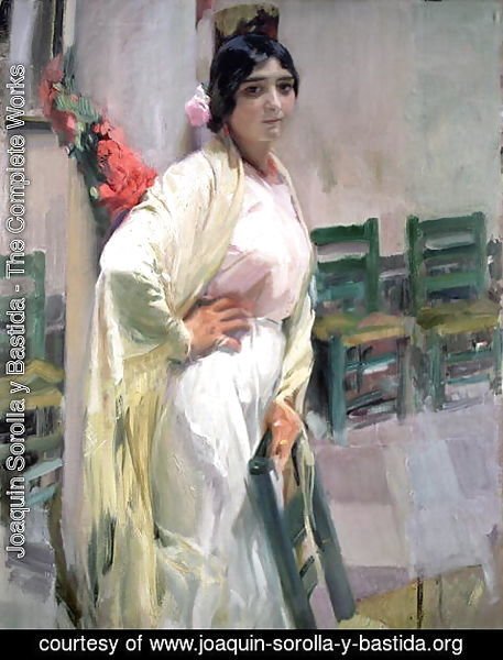 Joaquin Sorolla y Bastida - Maria, the Pretty One, 1914