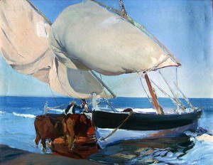 Joaquin Sorolla y Bastida - Sailing Boats, 1916