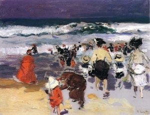 Joaquin Sorolla y Bastida - The Beach at Biarritz (sketch)