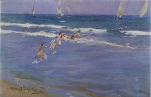 Ninos en el mar (Children in the sea)