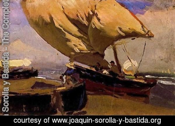 Joaquin Sorolla y Bastida - Drag of the bou