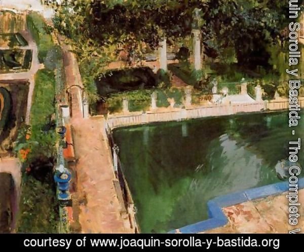 Joaquin Sorolla y Bastida - Garden of Charles V in the Alcazar in Seville
