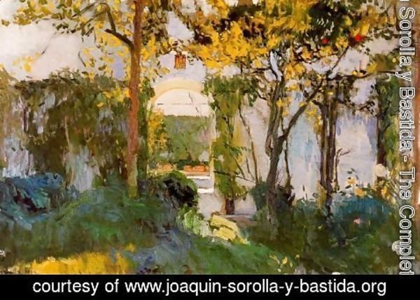 Joaquin Sorolla y Bastida - Old garden of the Alcazar in Seville