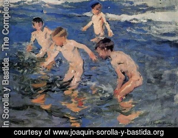 Joaquin Sorolla y Bastida - The bath
