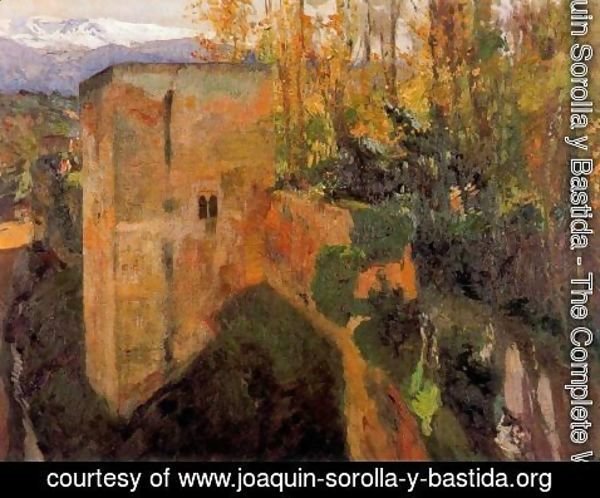 Joaquin Sorolla y Bastida - Tower of the Infantas, the Alhambra