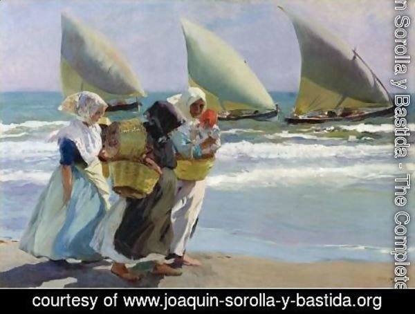 Joaquin Sorolla y Bastida - The tree sails