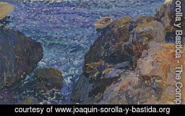 Joaquin Sorolla y Bastida - Rocks at Javea, The White Boat