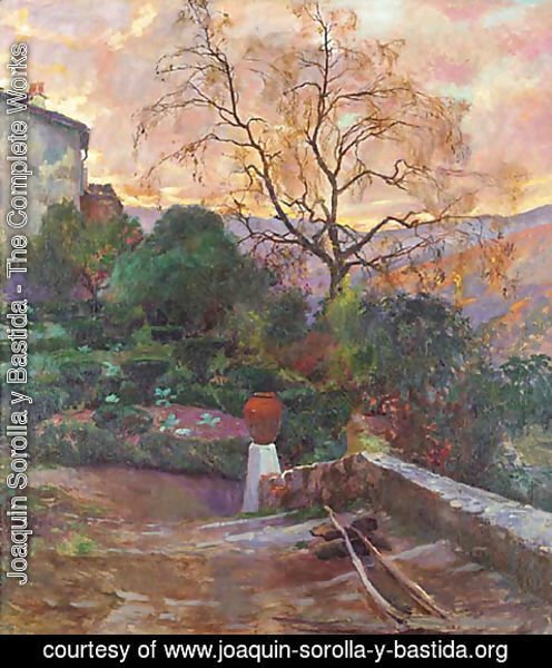 Joaquin Sorolla y Bastida - Garden of Spanish Farmhouse