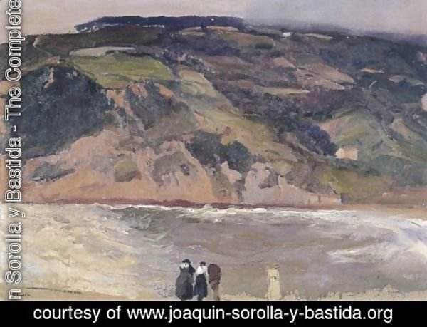 Joaquin Sorolla y Bastida - The Breakwater at San Sebastian