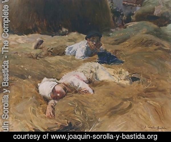 Joaquin Sorolla y Bastida - The nap, Asturias