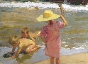 Ninos a la orilla del mar (Children on the Sea-shore)