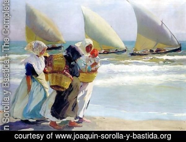 Joaquin Sorolla y Bastida - Three Sails