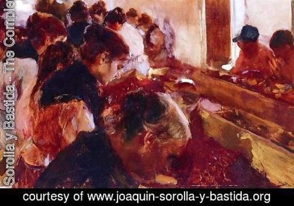 Joaquin Sorolla y Bastida - Stemming Raisins, Javea