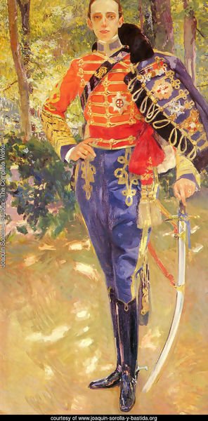 Retrato del Rey Don Alfonso XIII con el uniforme de husares (Portrait of King Alfonso XIII in a Hussar's Uniform)