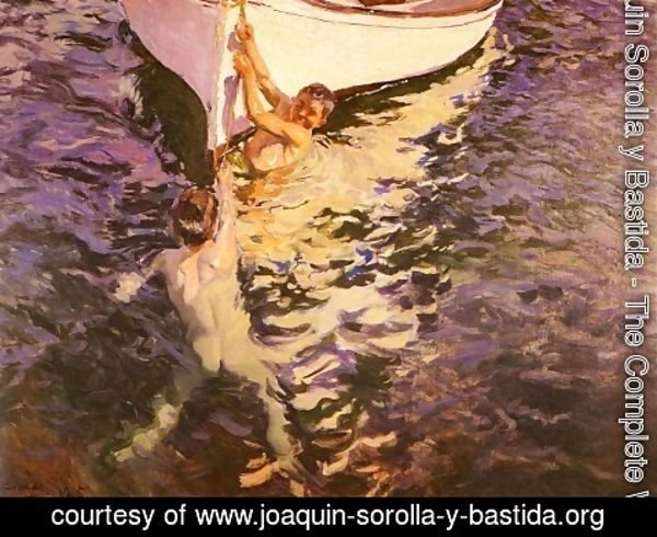 Joaquin Sorolla y Bastida - El bote blanco (The White Boat)