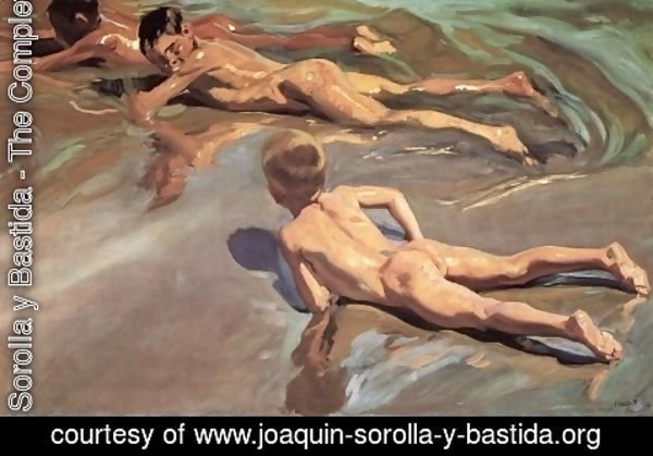 Joaquin Sorolla y Bastida - Children on the Beach, 1910