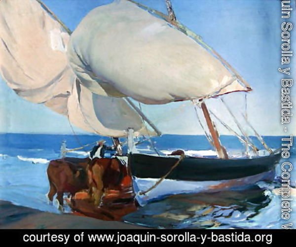Joaquin Sorolla y Bastida - Sailing Boats, 1916
