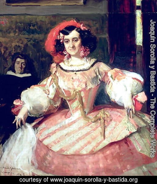 Portrait of Maria Guerrero, actress and director of Teatro Espanol in Madrid, 1906