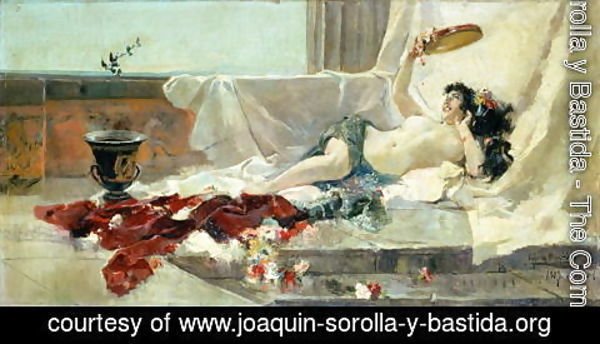 Joaquin Sorolla y Bastida - Bacchante  Woman Undressed  1887