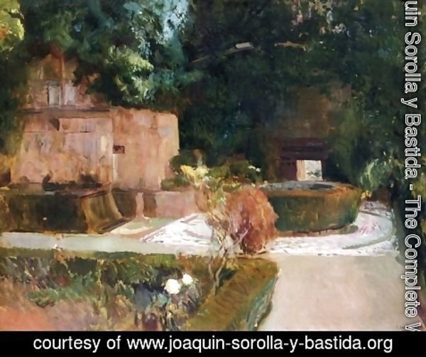 Joaquin Sorolla y Bastida - The Los Adarves Gardens, The Alhambra, Granada