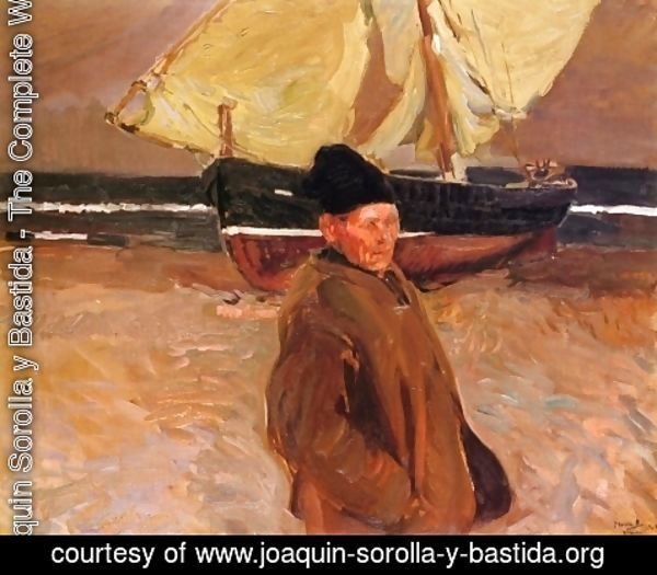 Joaquin Sorolla y Bastida - Old Valencian Fisherman