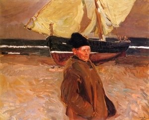 Joaquin Sorolla y Bastida - Old Valencian Fisherman