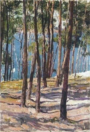 Joaquin Sorolla y Bastida - Pine Trees, Galicia (Pinos de Galicia)