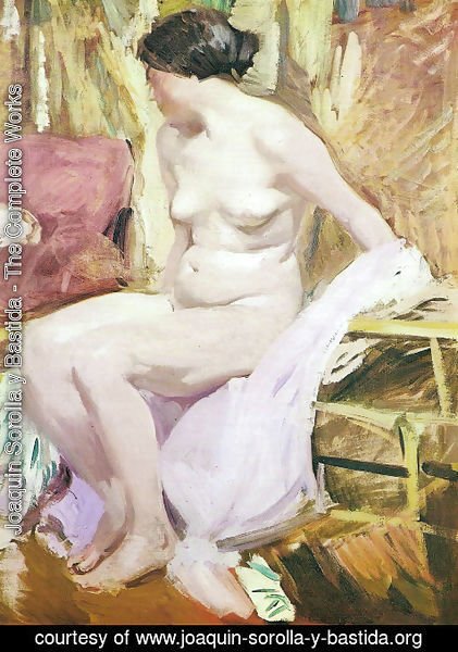 Joaquin Sorolla y Bastida - Nude woman