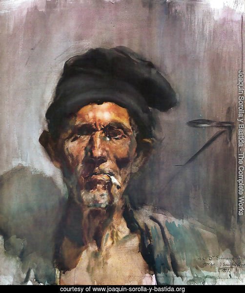The old man of the cigarette