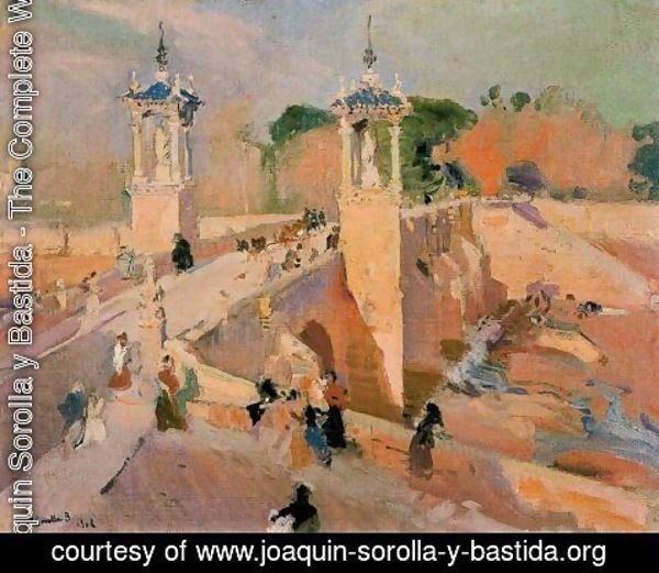 Joaquin Sorolla y Bastida - Bridge of el Real, Valencia