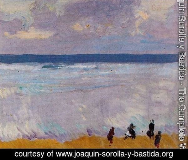 Joaquin Sorolla y Bastida - Grey sea (San Sebastian)