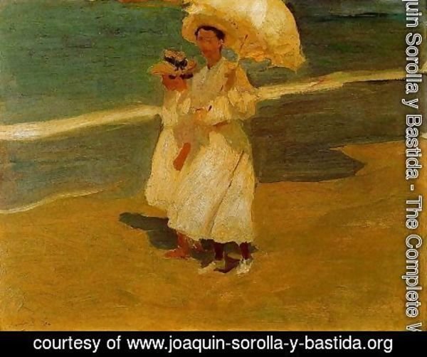 Joaquin Sorolla y Bastida - On the beach