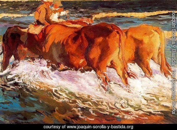 Oxen (Study for 'sun in the afternoon')