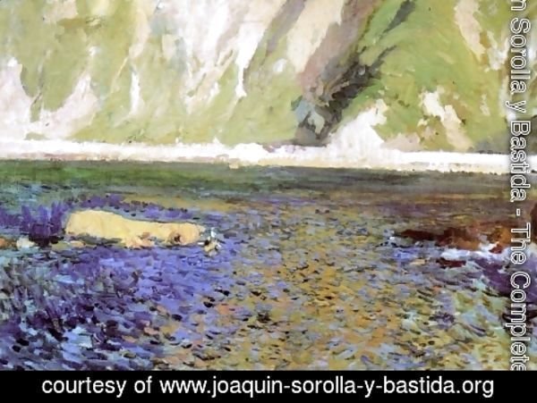 Joaquin Sorolla y Bastida - Study of River, San Sebastian