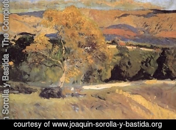 Joaquin Sorolla y Bastida - Yellow tree, The Farm