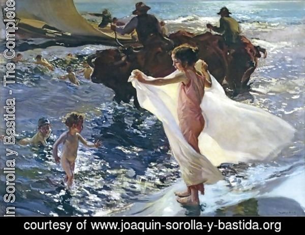 Joaquin Sorolla y Bastida - La Hora Del Bano (The Bathing Hour)