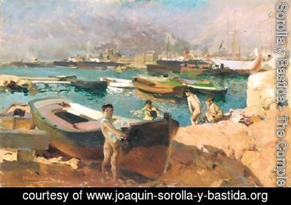 Joaquin Sorolla y Bastida - Puerto De Valencia (Valencia Port)