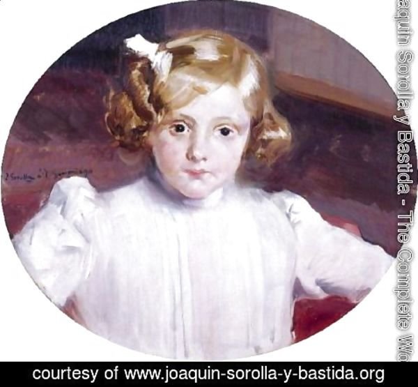 Joaquin Sorolla y Bastida - Retrato De Maria Del Carmen Samaniego (Portrait Of Maria Del Carmen Samaniego)