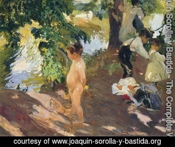 Joaquin Sorolla y Bastida - Bathing at La Granja