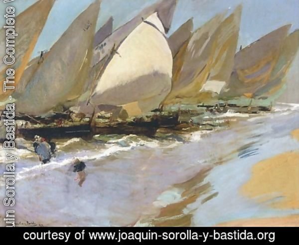Joaquin Sorolla y Bastida - Fishing Boats