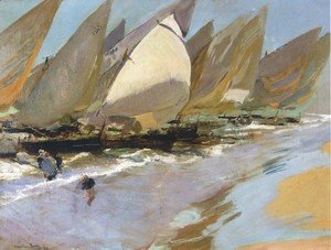 Joaquin Sorolla y Bastida - Fishing Boats