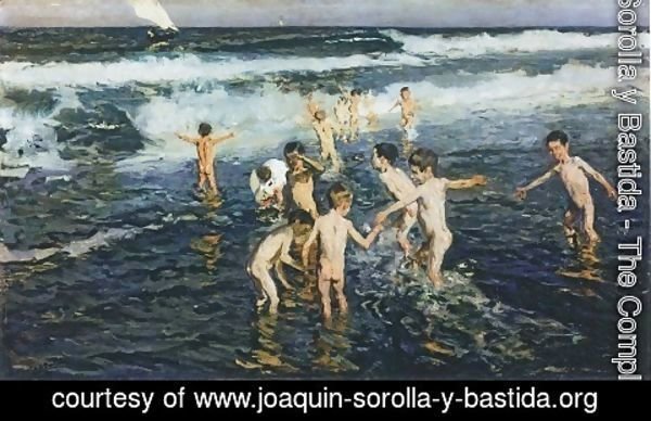 Joaquin Sorolla y Bastida - Sad Inheritance Study (Beach Rascals)