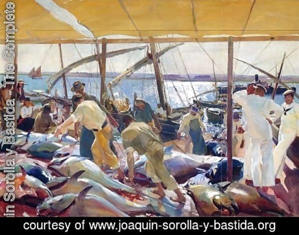 Joaquin Sorolla y Bastida - The Tunny Catch